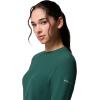 Columbia Womens Brea Falls Grid Crew Long Sleeve(Rain Forest)