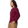 Columbia Womens Brea Falls Grid Crew Long Sleeve(Rich Wine)