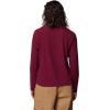 Columbia Womens Brea Falls Grid Crew Long Sleeve(Rich Wine)