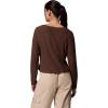 Columbia Women’s Brea Falls Grid Henley Long Sleeve(Tobacco)