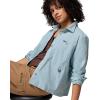 Columbia Women’s Brea Falls Woven Long Sleeve(Crushed Blue)
