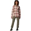 Columbia Women’s Calico Basin Flannel Long Sleeve Shirt(Canteen Multiplaid)