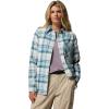 Columbia Women’s Calico Basin Flannel Long Sleeve Shirt(Crushed Blue Multiplaid)