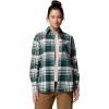 Columbia Women’s Calico Basin Flannel Long Sleeve Shirt(Rain Forest Multiplaid)