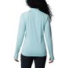 Columbia Womens Endless Trail Half Zip Mesh Long Sleeve(Aqua Haze)