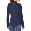 Columbia Womens Endless Trail Half Zip Mesh Long Sleeve(Collegiate Navy)
