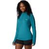 Columbia Womens Endless Trail Half Zip Mesh Long Sleeve(River Blue)