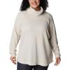 Columbia Womens Holly Hideaway Waffle Cowl Neck Pullover, Dark Stone, Medium
