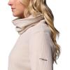 Columbia Womens Holly Hideaway Waffle Cowl Neck Pullover, Dark Stone, Medium