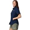Columbia Women’s PFG Tamiami II Short Sleeve Shirt(Collegiate Navy)