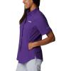 Columbia Women’s PFG Tamiami II Short Sleeve Shirt(Vivid Purple)