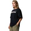 Columbia Women’s Rolling Bend Graphic Oversized Tee(Black/First on Trail)