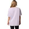 Columbia Women’s Rolling Bend Graphic Oversized Tee(Lavender Pearl/First on Trail)