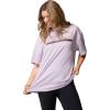 Columbia Women’s Rolling Bend Graphic Oversized Tee(Lavender Pearl/First on Trail)