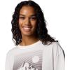 Columbia Women’s Rolling Bend Graphic Oversized Tee(Sea Salt/Linear View)