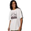 Columbia Women’s Rolling Bend Graphic Oversized Tee(Sea Salt/Linear View)