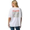 Columbia Women’s Rolling Bend Graphic Oversized Tee(White/Mountainview)