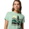 Columbia Womens Ruby Springs Graphic Fitted Short Sleeve(New Mint/Get Hiked)