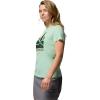 Columbia Womens Ruby Springs Graphic Fitted Short Sleeve(New Mint/Get Hiked)