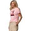 Columbia Womens Ruby Springs Graphic Fitted Short Sleeve(Pink Sand/Get Hiked)