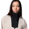 Columbia Womens Sequoia Grove Half Zip Fleece Jacket, Dark Stone/Black, Large