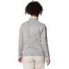 Columbia Womens Sweater Weather II Full Zip Fleece Jacket, Chalk Heather, Large