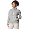 Columbia Womens Sweater Weather II Full Zip Fleece Jacket, Chalk Heather, Large