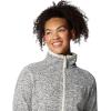 Columbia Womens Sweater Weather II Full Zip Fleece Jacket, Chalk Heather, Large