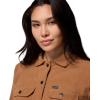 Columbia womens Blue Point Creek Short Corduroy Shirt Jacket(Camel Brown)
