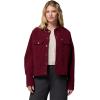Columbia womens Blue Point Creek Short Corduroy Shirt Jacket(Rich Wine)