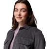 Columbia womens Blue Point Creek Short Corduroy Shirt Jacket(Shark)