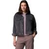 Columbia womens Blue Point Creek Short Corduroy Shirt Jacket(Shark)
