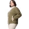 Columbia womens Cloud Point Snap Fleece(Dark Stone/Stone Green)