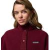 Columbia womens Cloud Point Snap Fleece(Rich Wine)