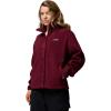 Columbia womens Cloud Point Snap Fleece(Rich Wine)