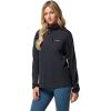 Columbia womens Essential Hike Grid Fleece Half Zip(Black)