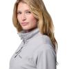 Columbia womens Essential Hike Grid Fleece Half Zip(Columbia Grey/Columbia Grey)
