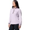 Columbia womens Essential Hike Grid Fleece Half Zip(Lavender Pearl/Black)