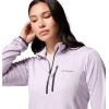 Columbia womens Essential Hike Grid Fleece Half Zip(Lavender Pearl/Black)