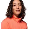 Columbia womens Essential Hike Grid Fleece Half Zip(Zing)