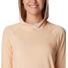 Columbia womens Pfg Uncharted Hoodie(Peach Fizz Heather)
