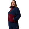 Columbia womens Sequoia Grove Full Zip Fleece(Collegiate Navy/Rich Wine/Maple Sugar)
