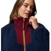 Columbia womens Sequoia Grove Full Zip Fleece(Collegiate Navy/Rich Wine/Maple Sugar)