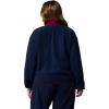 Columbia womens Sequoia Grove Full Zip Fleece(Collegiate Navy/Rich Wine/Maple Sugar)