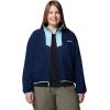 Columbia womens Sequoia Grove Full Zip Fleece(Collegiate Navy/Spray)