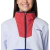 Columbia womens Sequoia Grove Full Zip Fleece(Snowdrift/Clematis Blue)