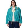 Columbia womens Sequoia Grove Full Zip Fleece(Teal/Lemon Wash)