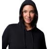 Columbia womens Trek Graphic Hoodie(Black/Gem Columbia Sleeve)
