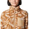Columbia womens West Bend Print Full Zip Ii(Camel Brown Highland Tonal)