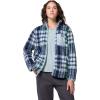Columbia womens West Bend Print Full Zip Ii(Crushed Blue Herringplaid)